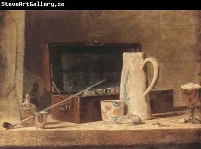 Jean Baptiste Simeon Chardin Pipe and Jug (mk08)